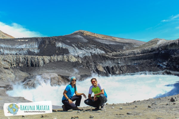 Caro y Santi en el Volcán Copahue (Neuquen, Arg)