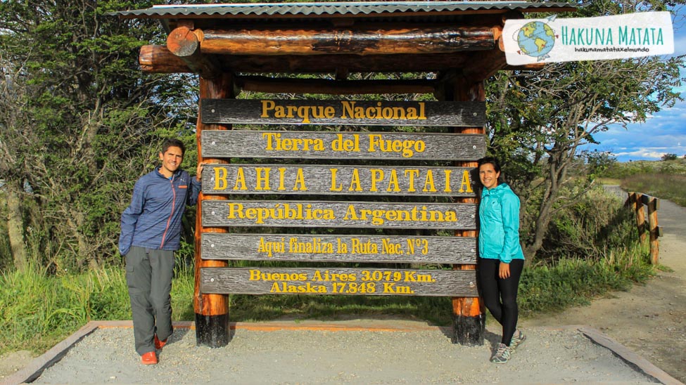 Cartel Bahía Lapataia