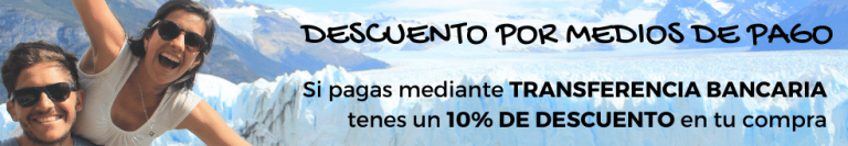 Descuento por método de pago. Si pagas mediante transferencia bancaria tenes un 10% de descuento