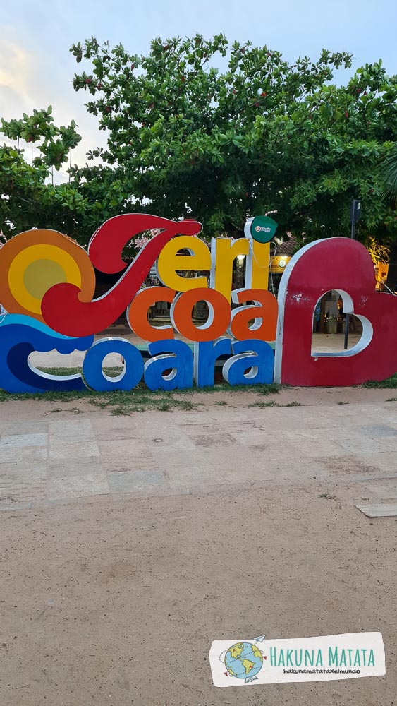 Cartel que dice Jericoacoara